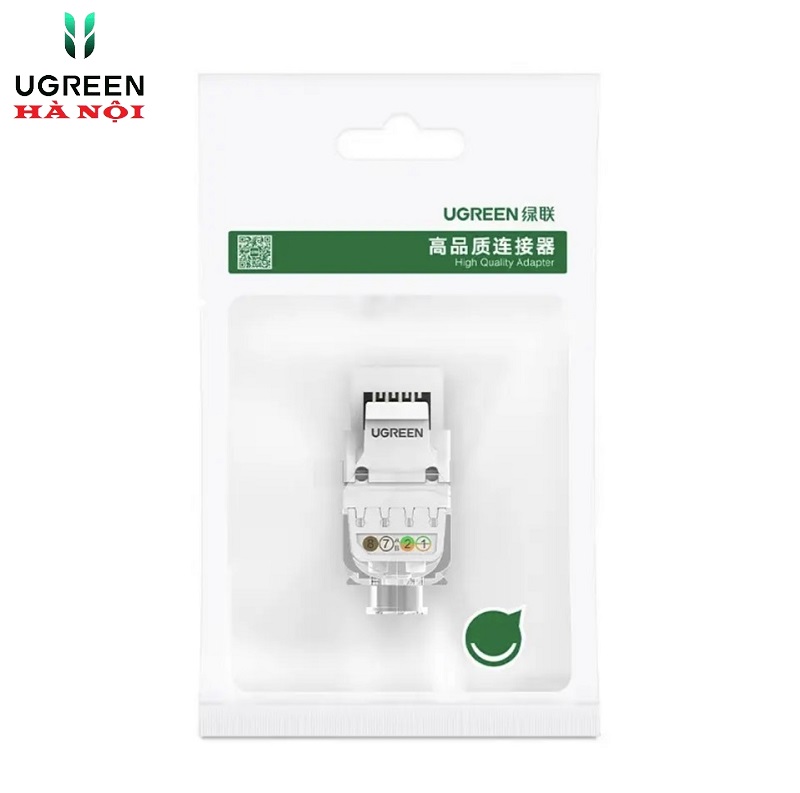 80449 Nhân ổ cắm mạng CAT5e Ugreen chụp trong